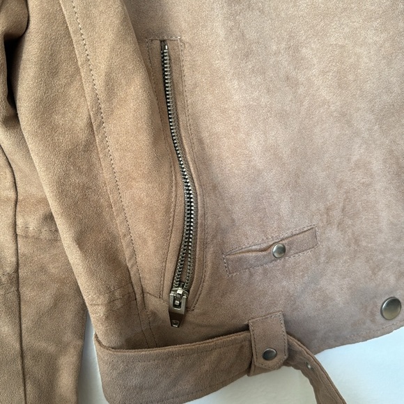 Faux suede moto jacket - Picture 5 of 10